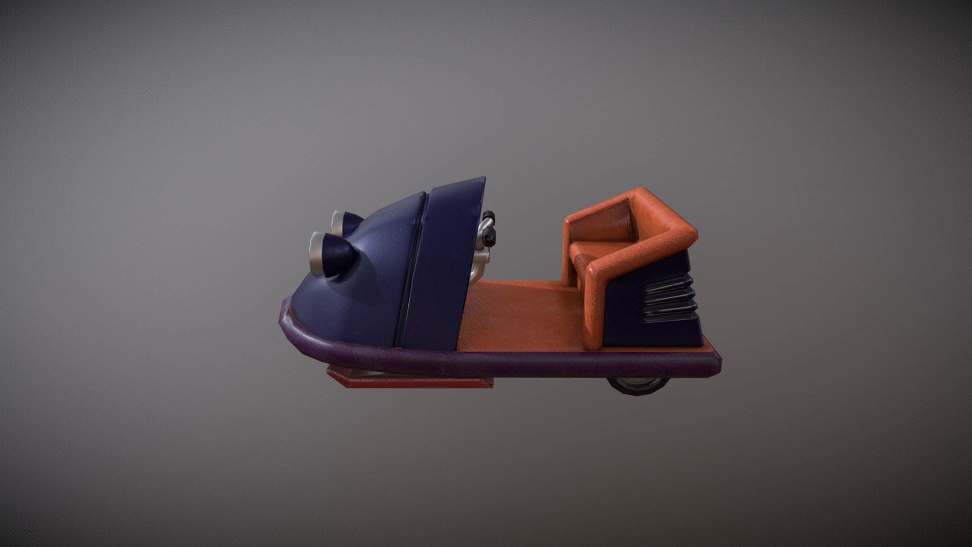 Cartoon Snow Scooter 3d model