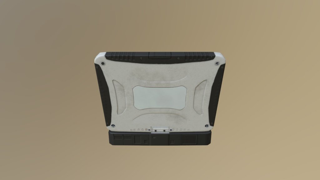 Military Armored Laptop 3d model