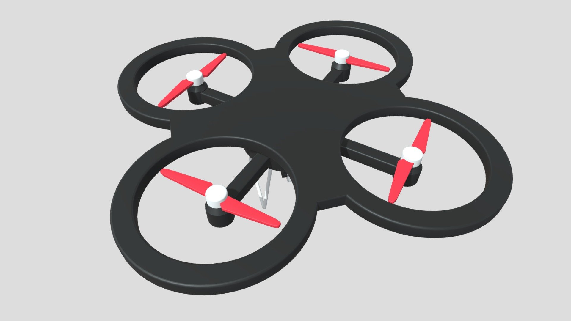 Cartoon Drone 3d model