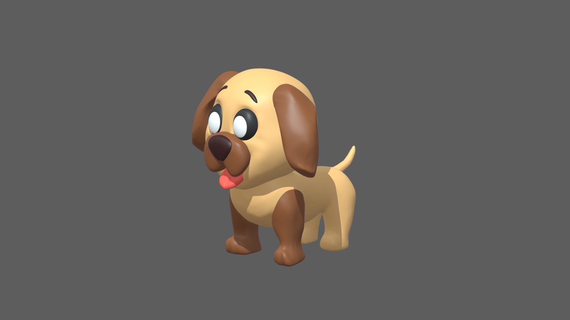 Cartoon DOG 3d model