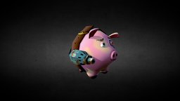 Baconator Cartoon Pig