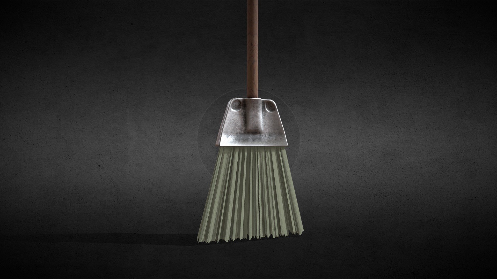 Lowpoly Broom 3d model