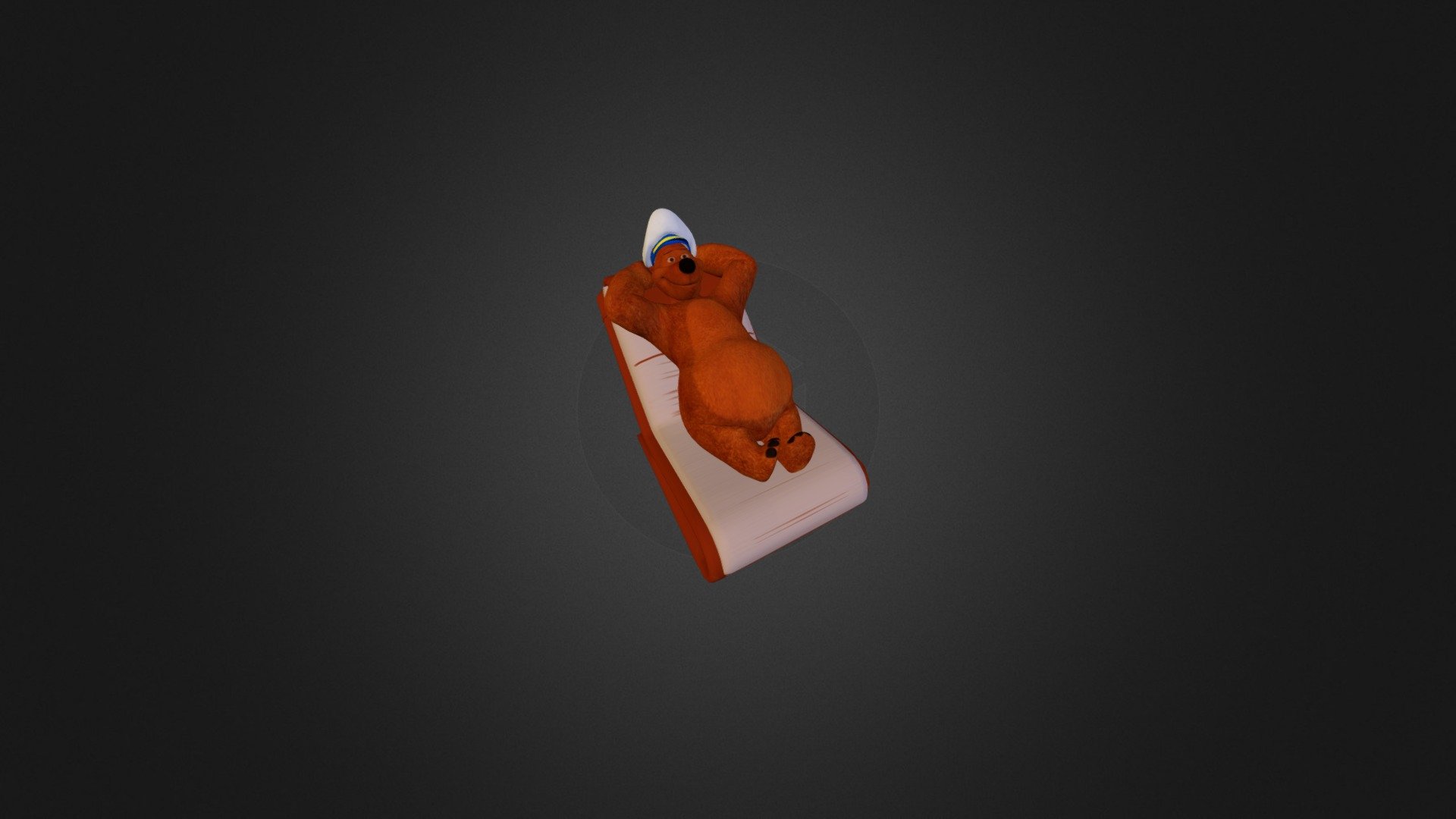 Cartoon Bear Model 3d model