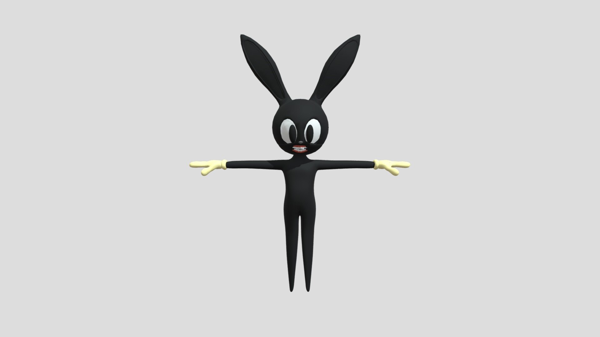 Cartoon Rabbit FBX 3d model