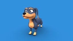 cartoon dachshund