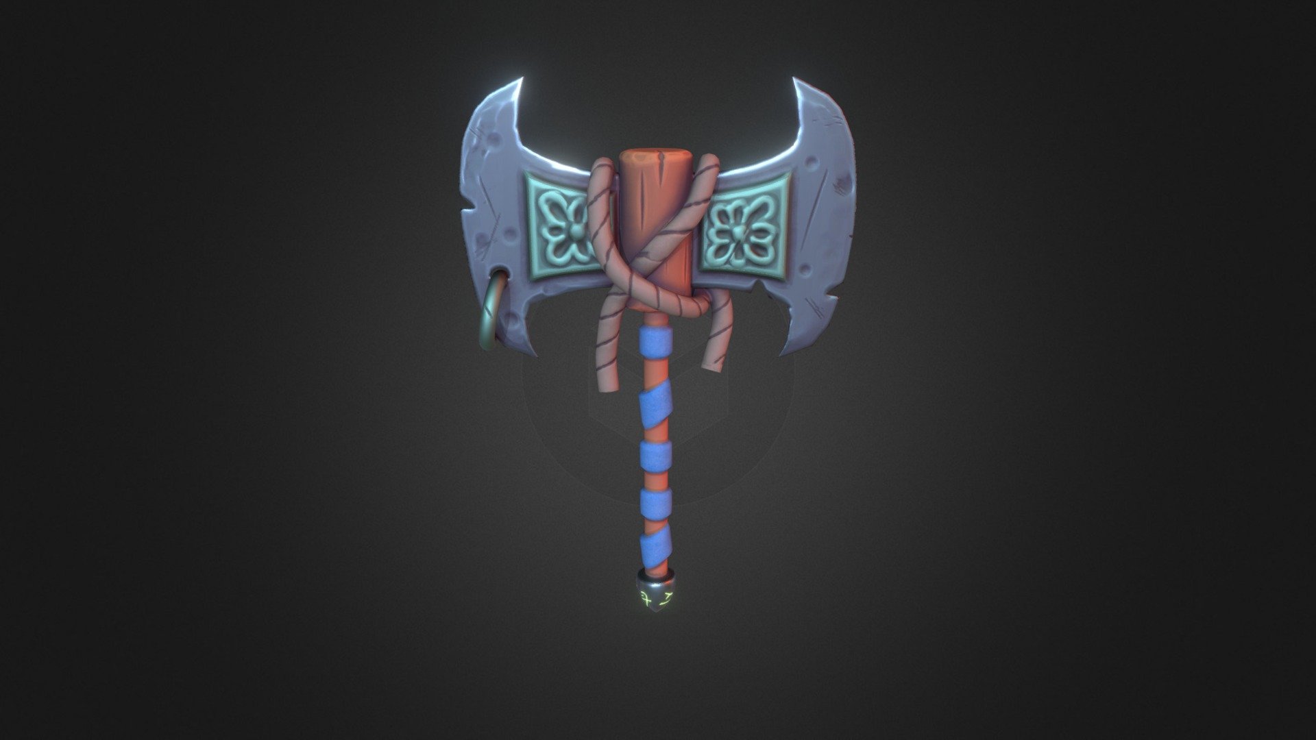 Cartoon Axe 3d model