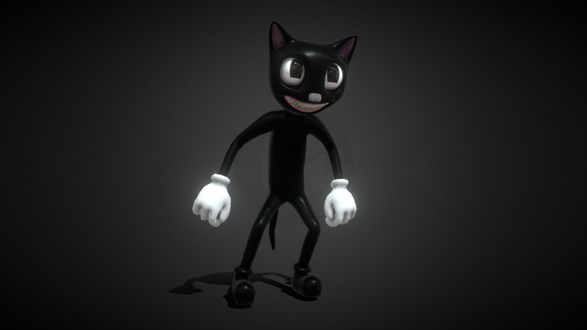 Cartoon Cat Rig 3d model