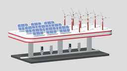 Green Energy EV Charging Station