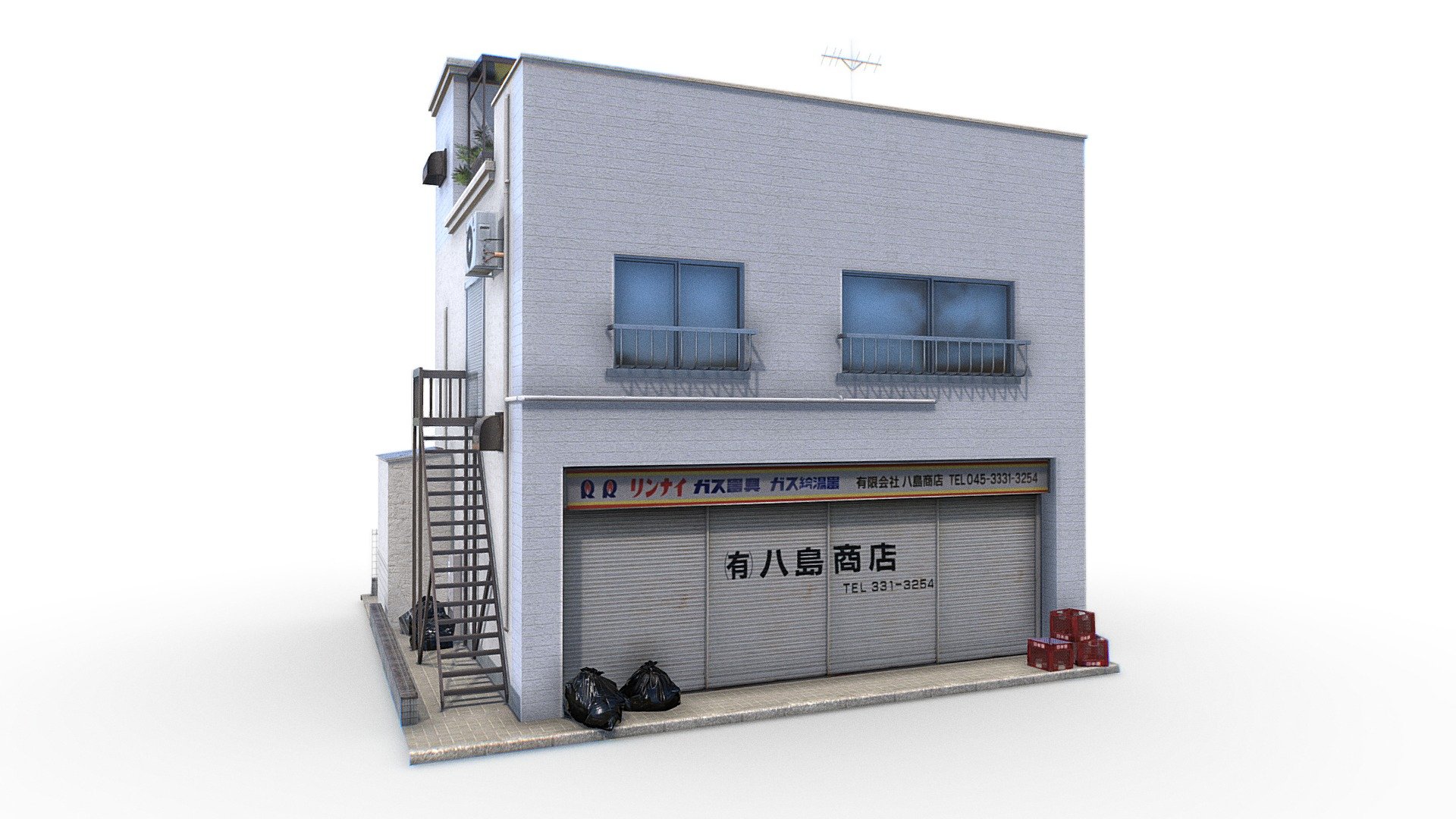 Tokyo Suburban Building 2 3d model