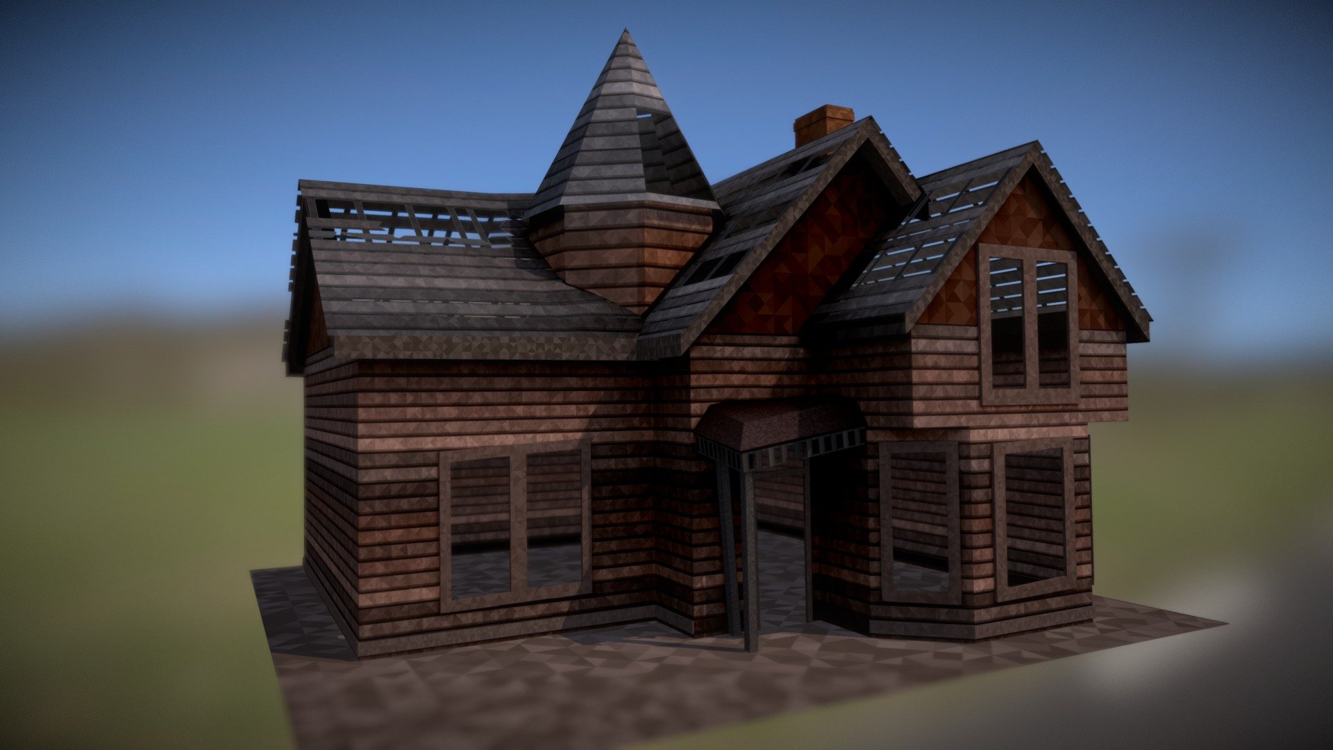 Abandonded House 3d model