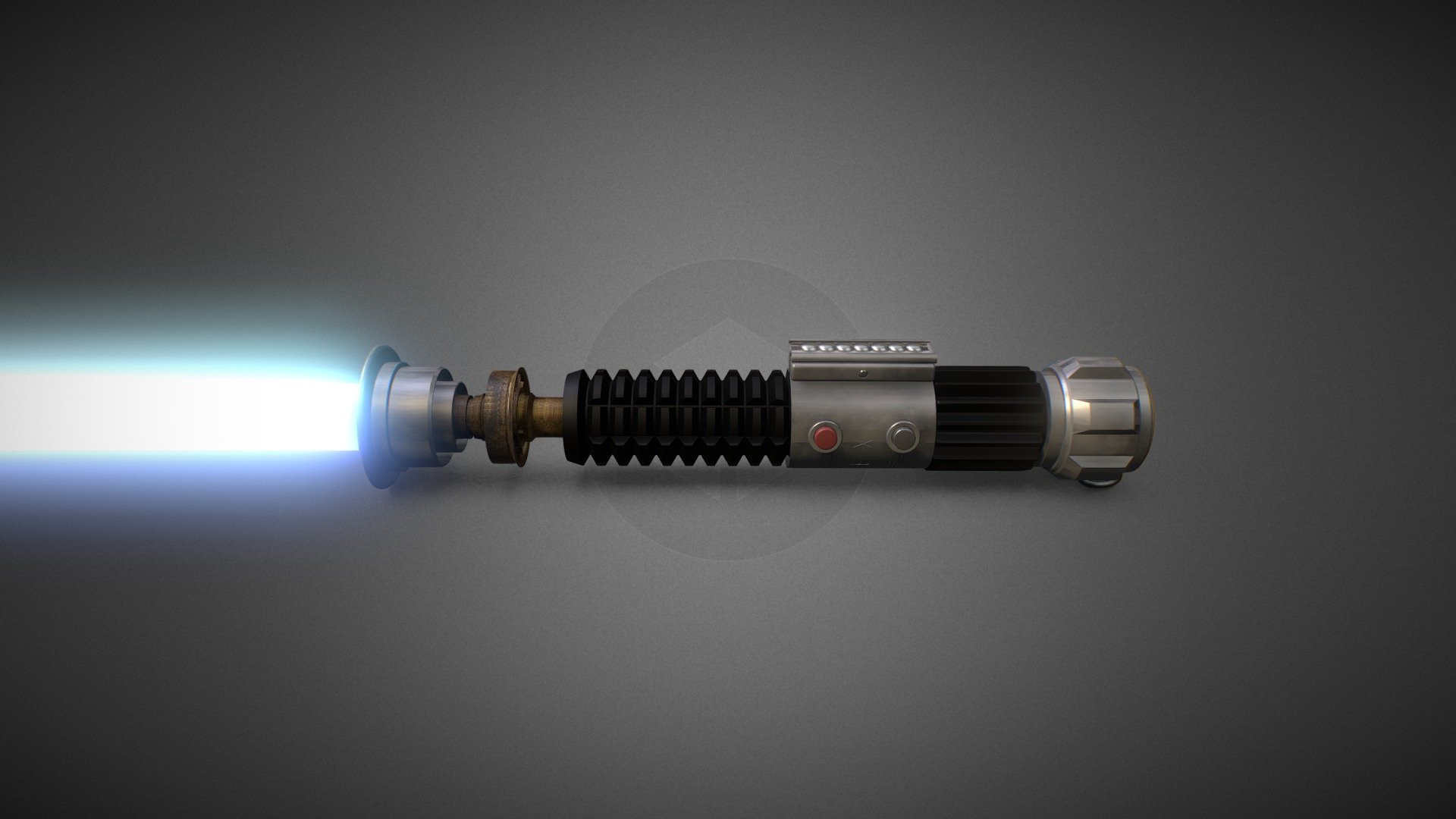 Obi-Wan’s Lightsaber (Activated) 3d model