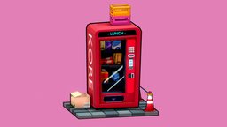 Vending Machine | Low Poly, Cartoon