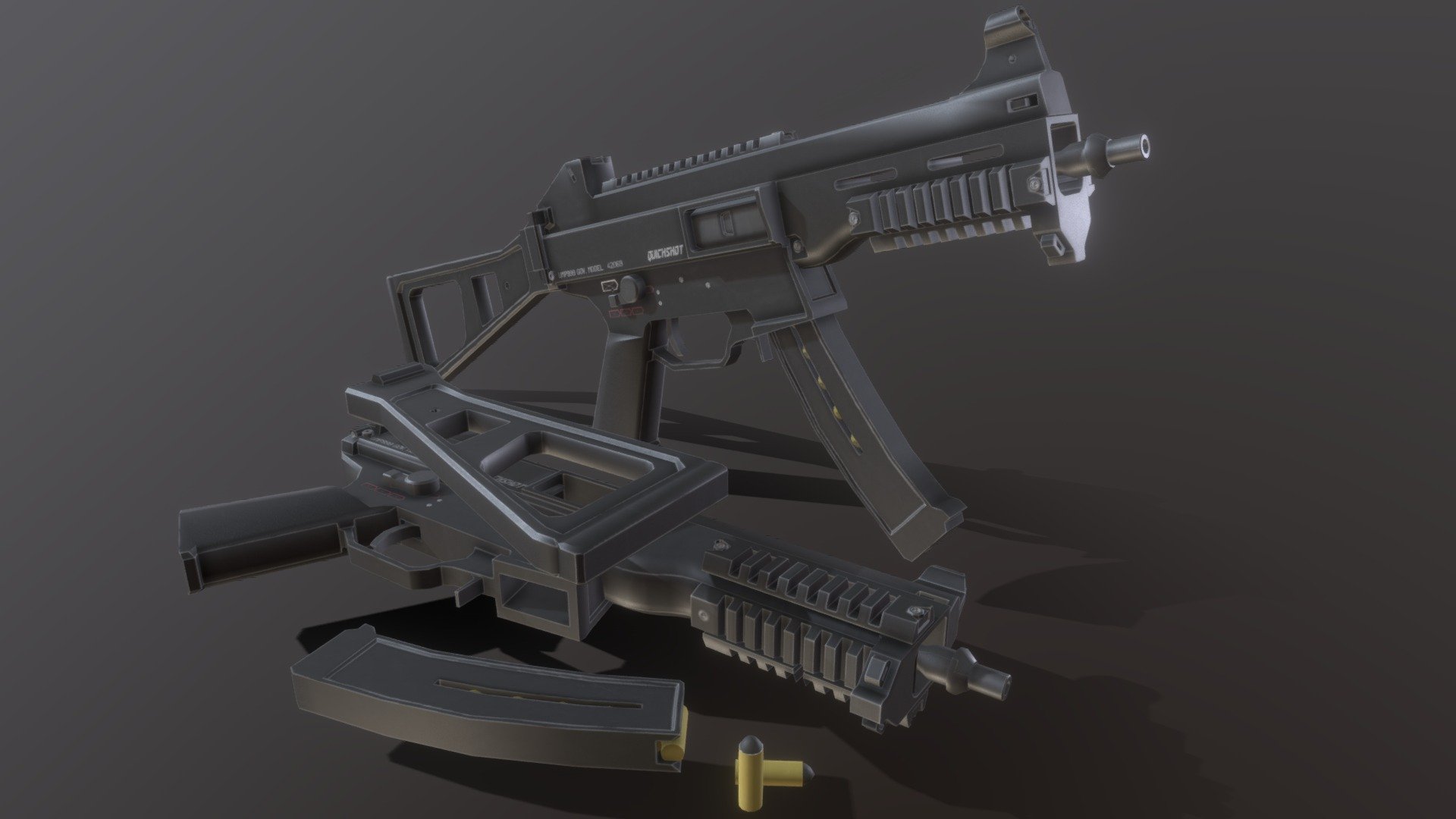 HQ UMP999 : Submachine Gun 3d model