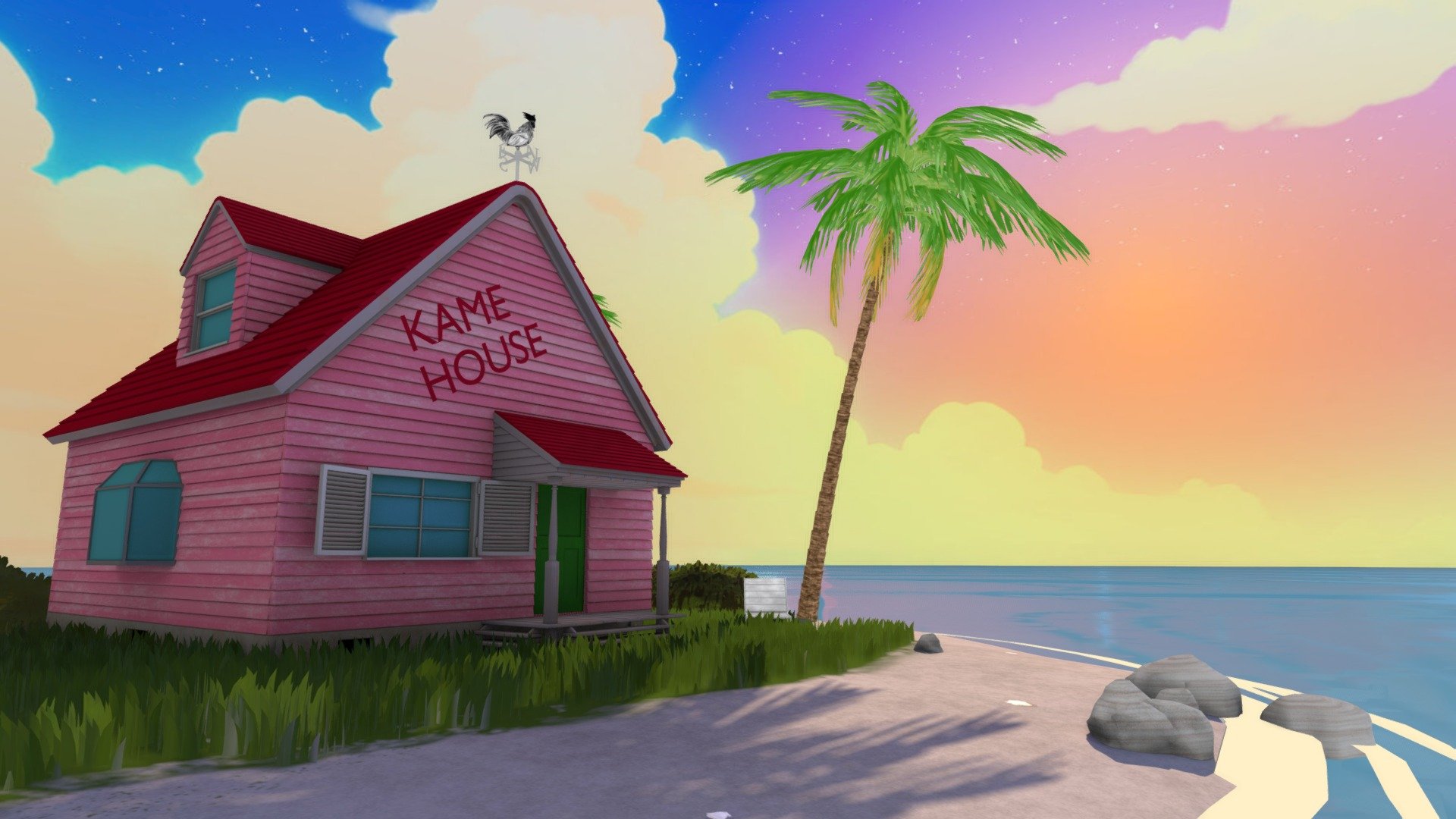 Kame House 3d model