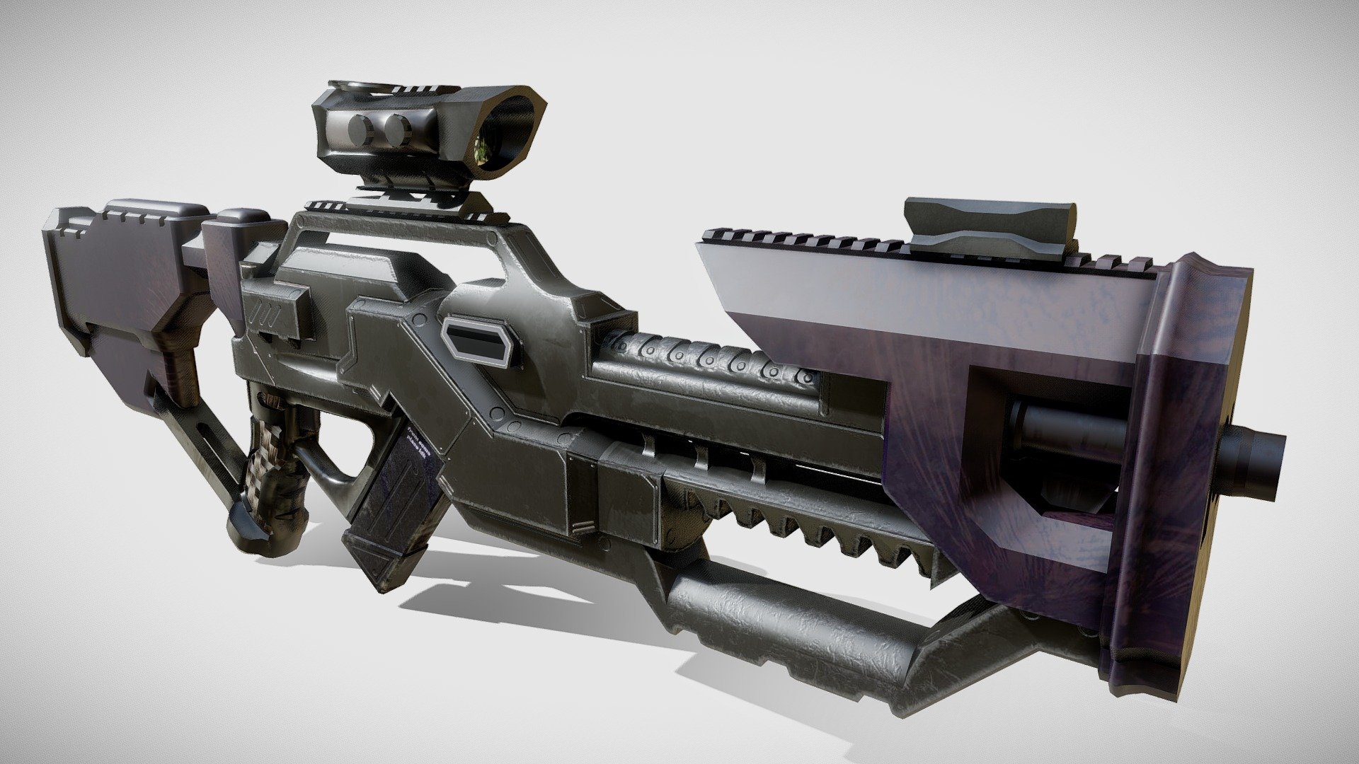 Science fiction weapon 3d model