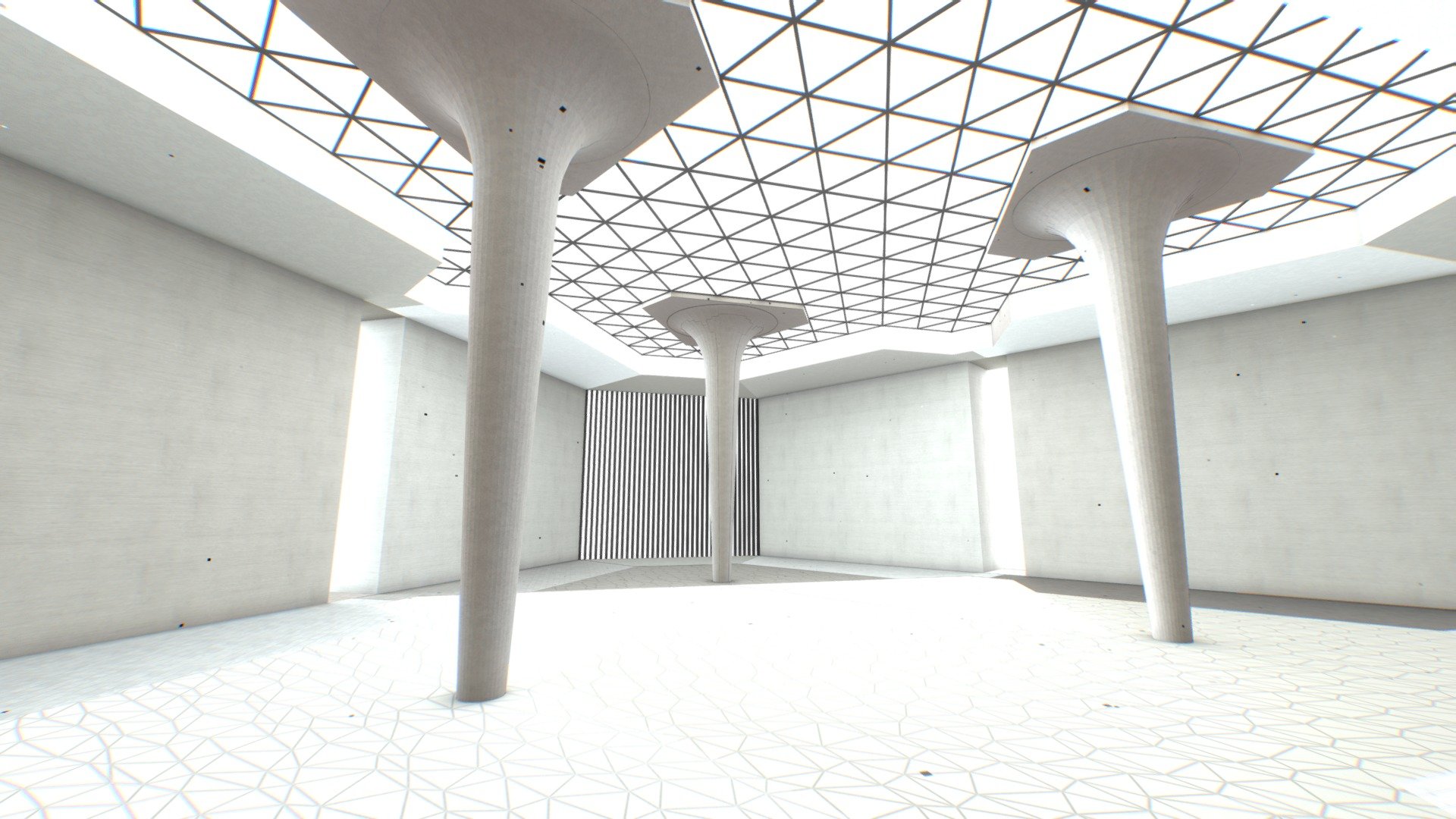 Virtual Reality VR Hall 2022 3d model