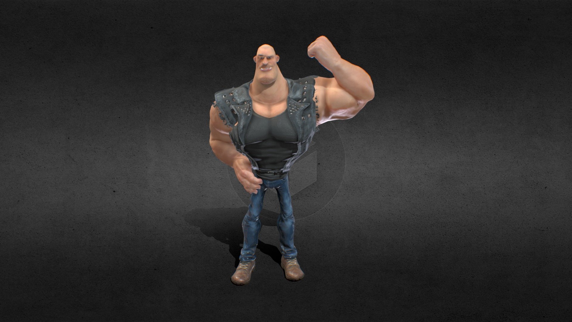 Cartoon CC3 3d model