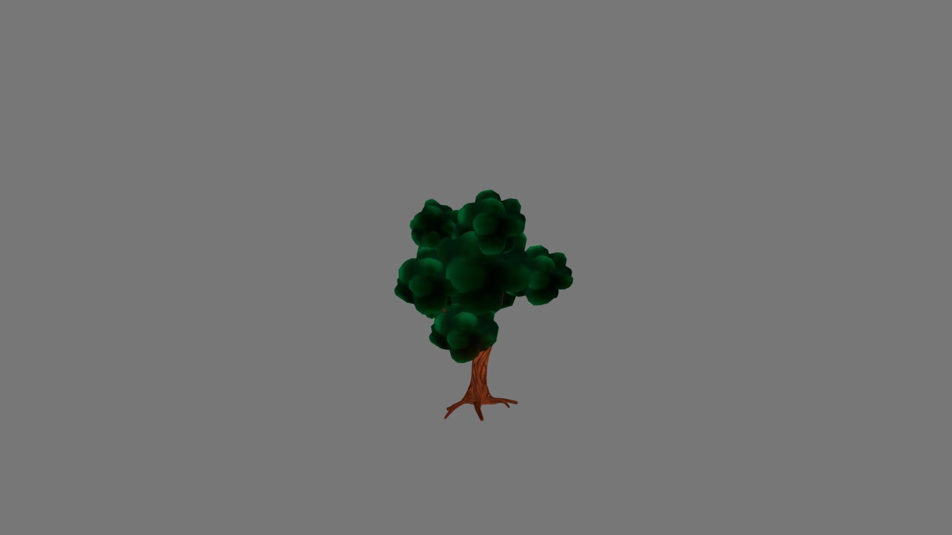 Cartoon tree 3d model