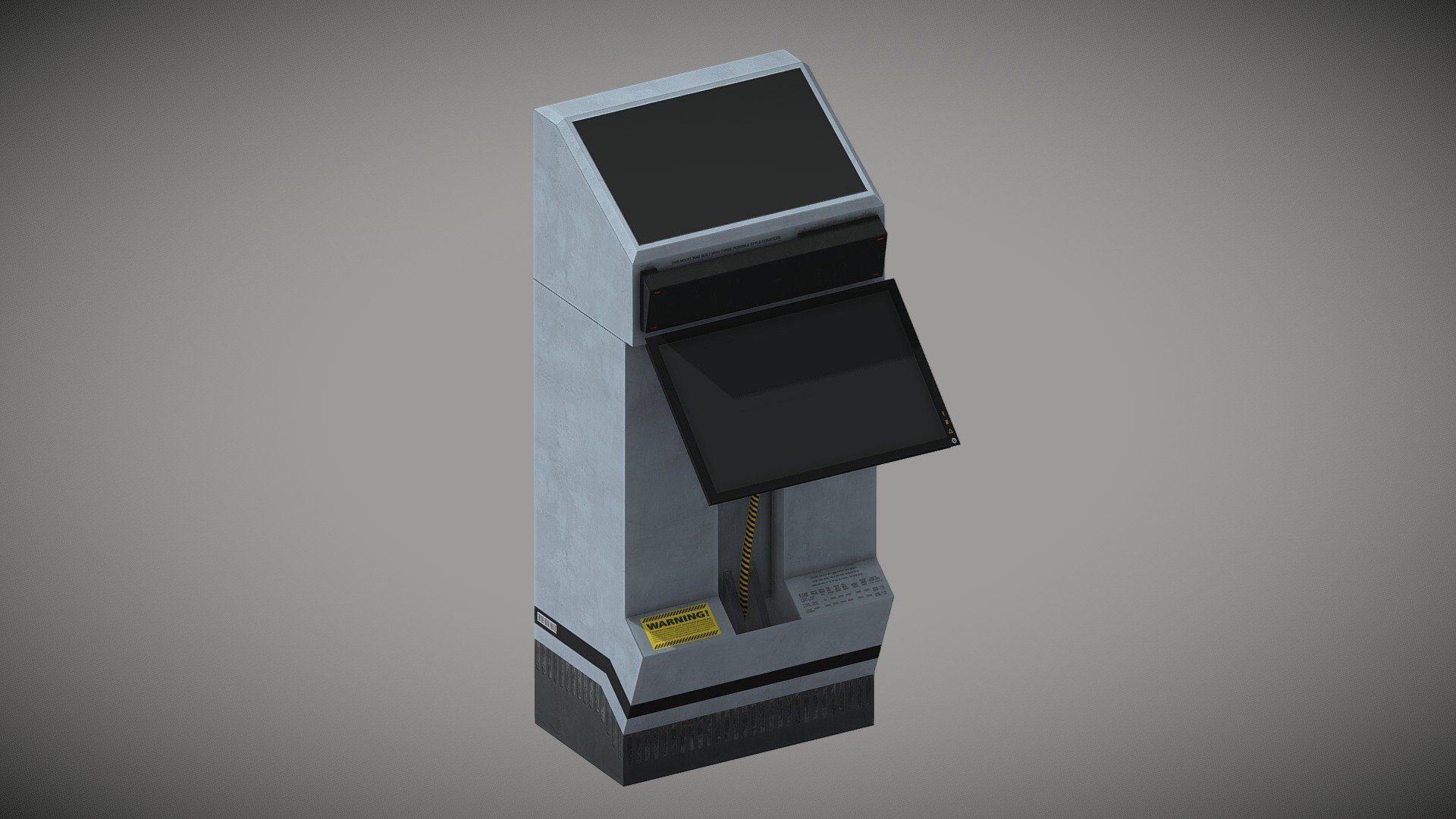 Sci-Fi Server Room AAA: Control Panel 3d model