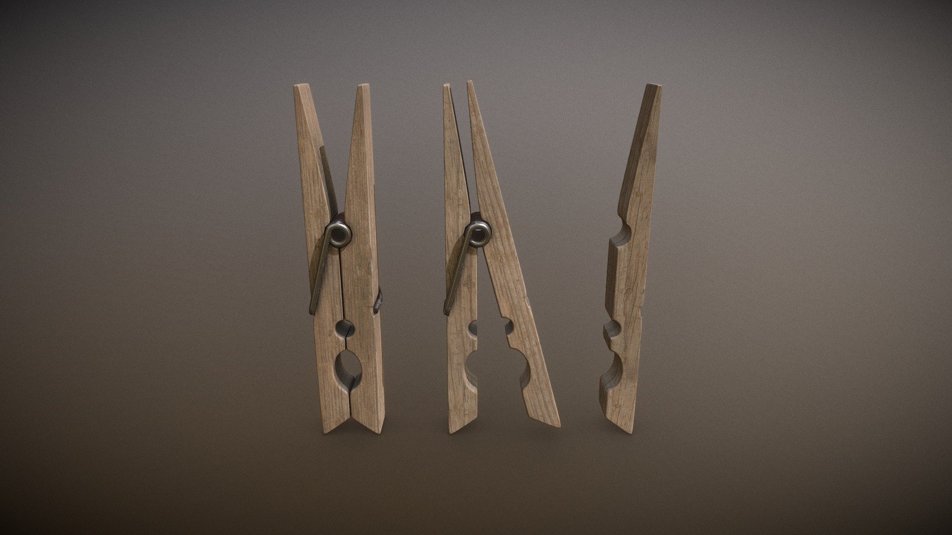 Clothespins 3d model