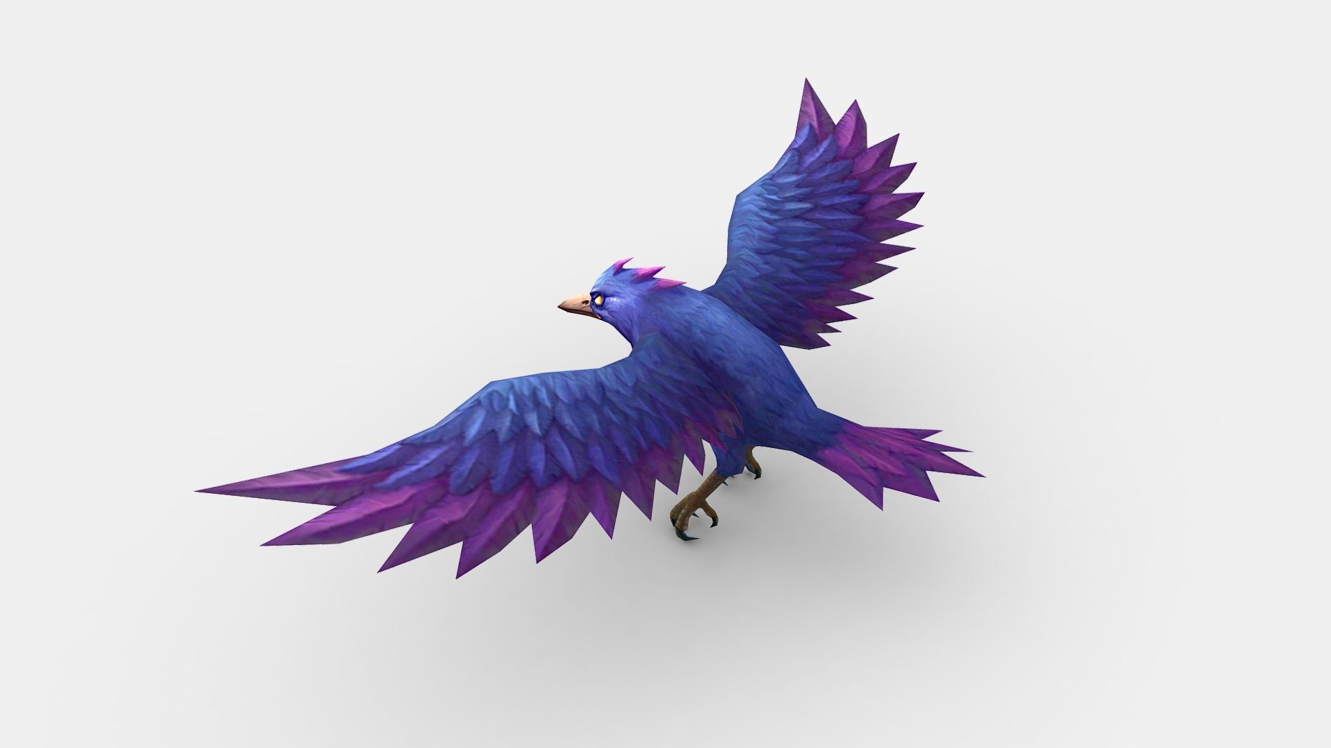 Cartoon Crow 3d model