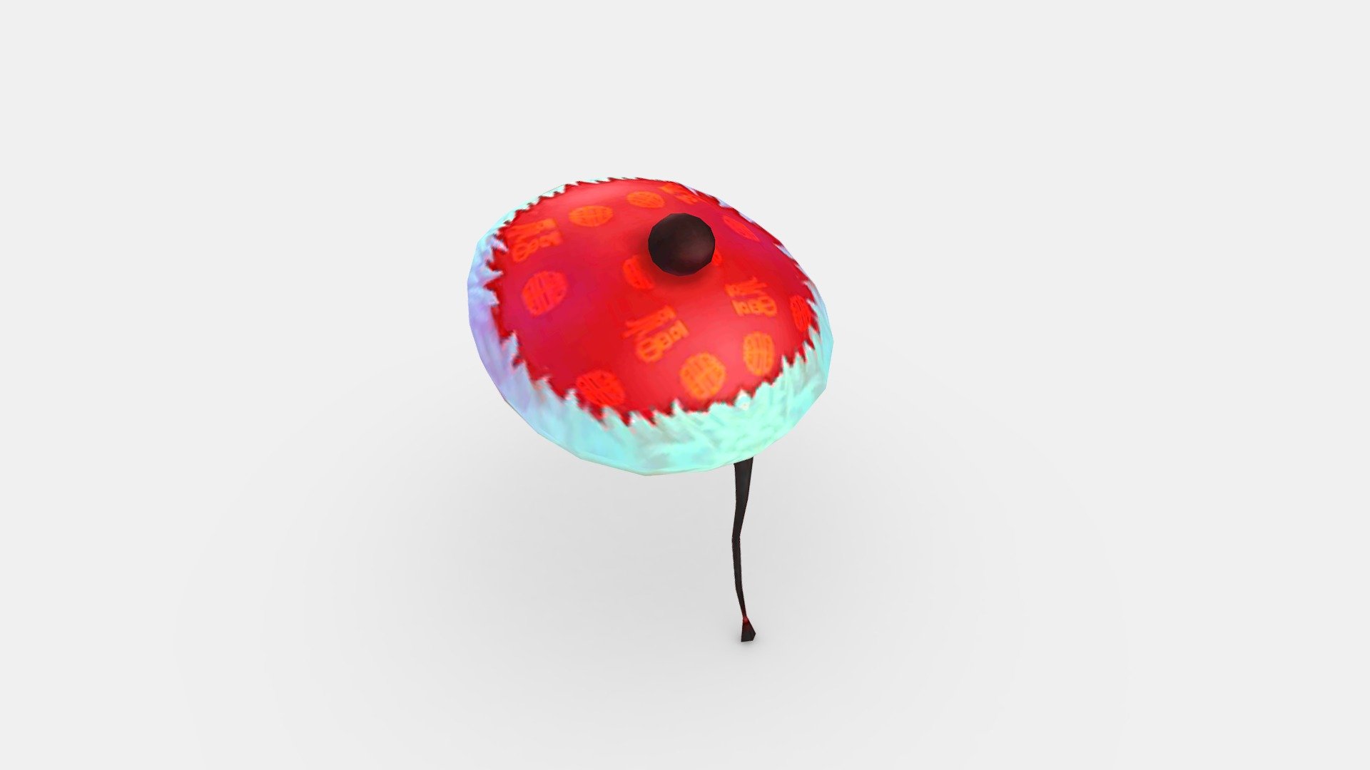 Cartoon Chinese New Year Hat 3d model