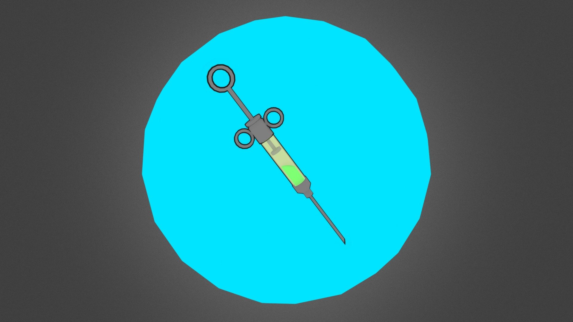 Cartoon Syringe 3d model