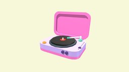 Cartoon Record Player