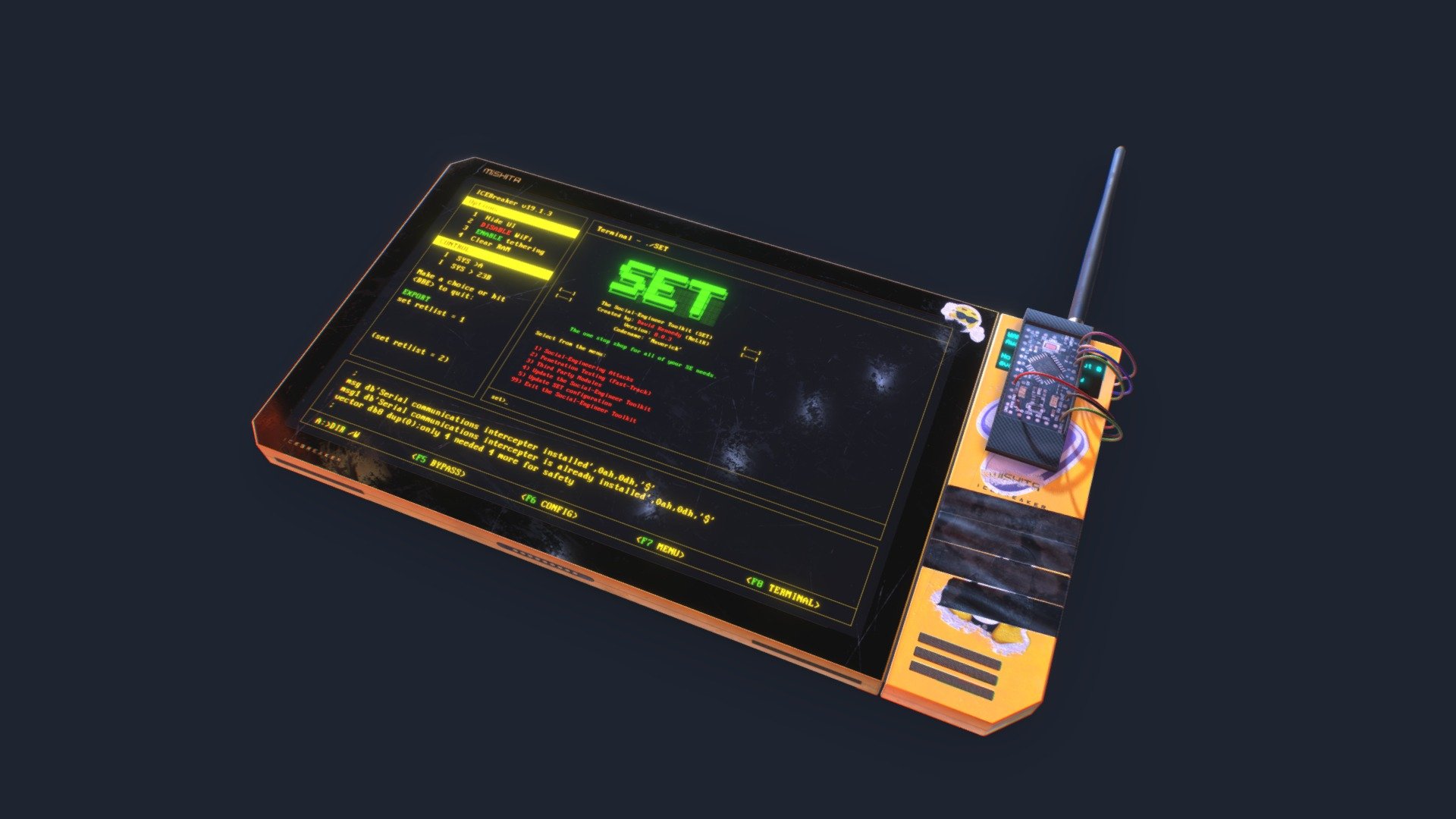 Cyberpunk ICE-Breaker Tablet 3d model