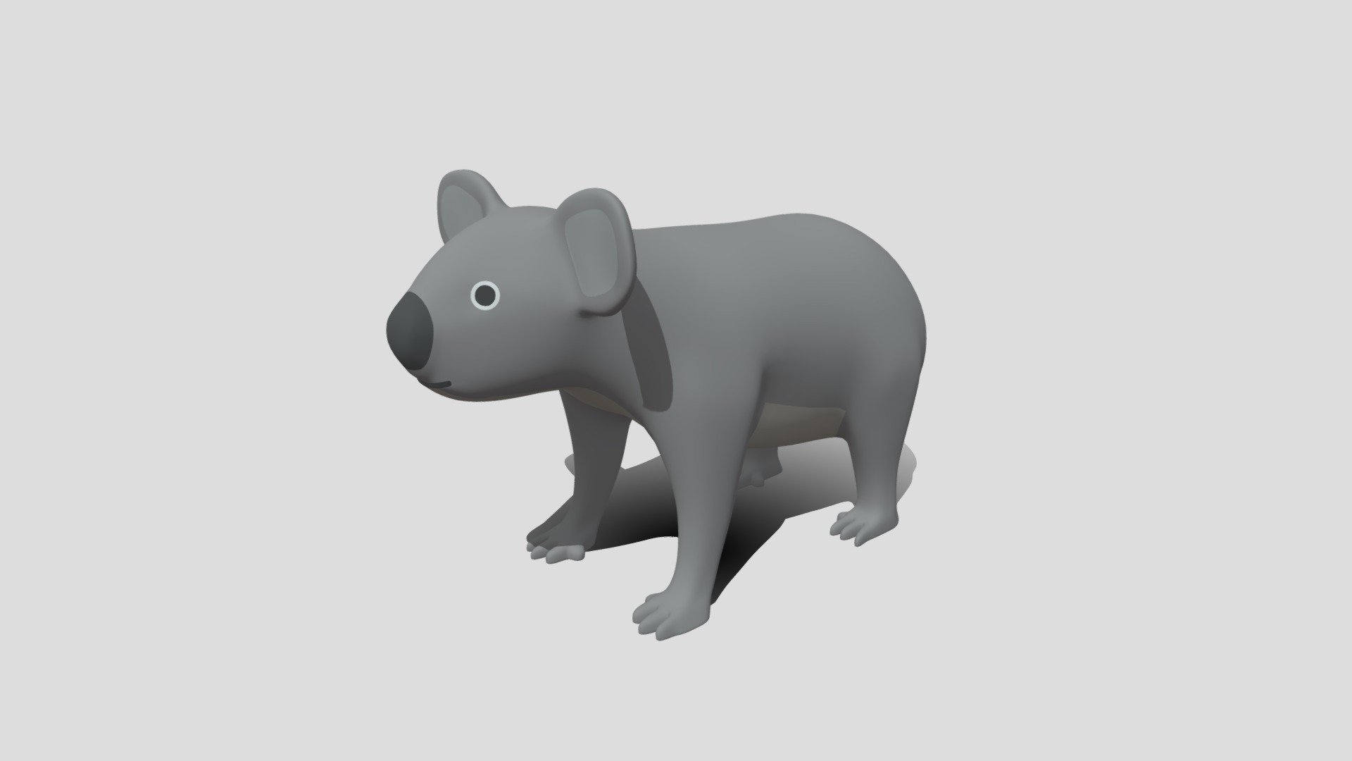 Cartoon Koala 3d model