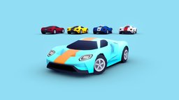 Cartoon Racing Car 2017