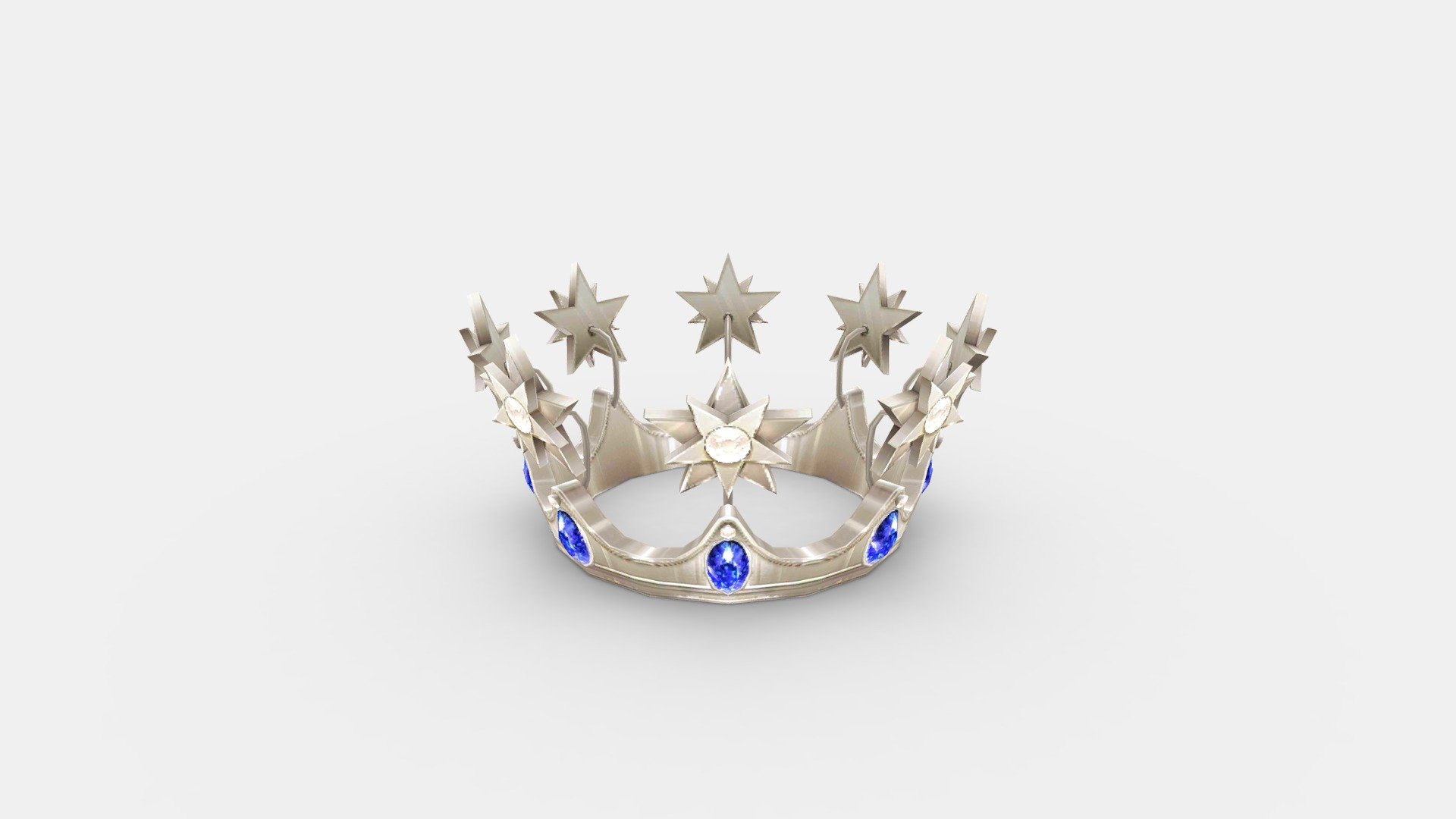 Cartoon queen crown 3d model