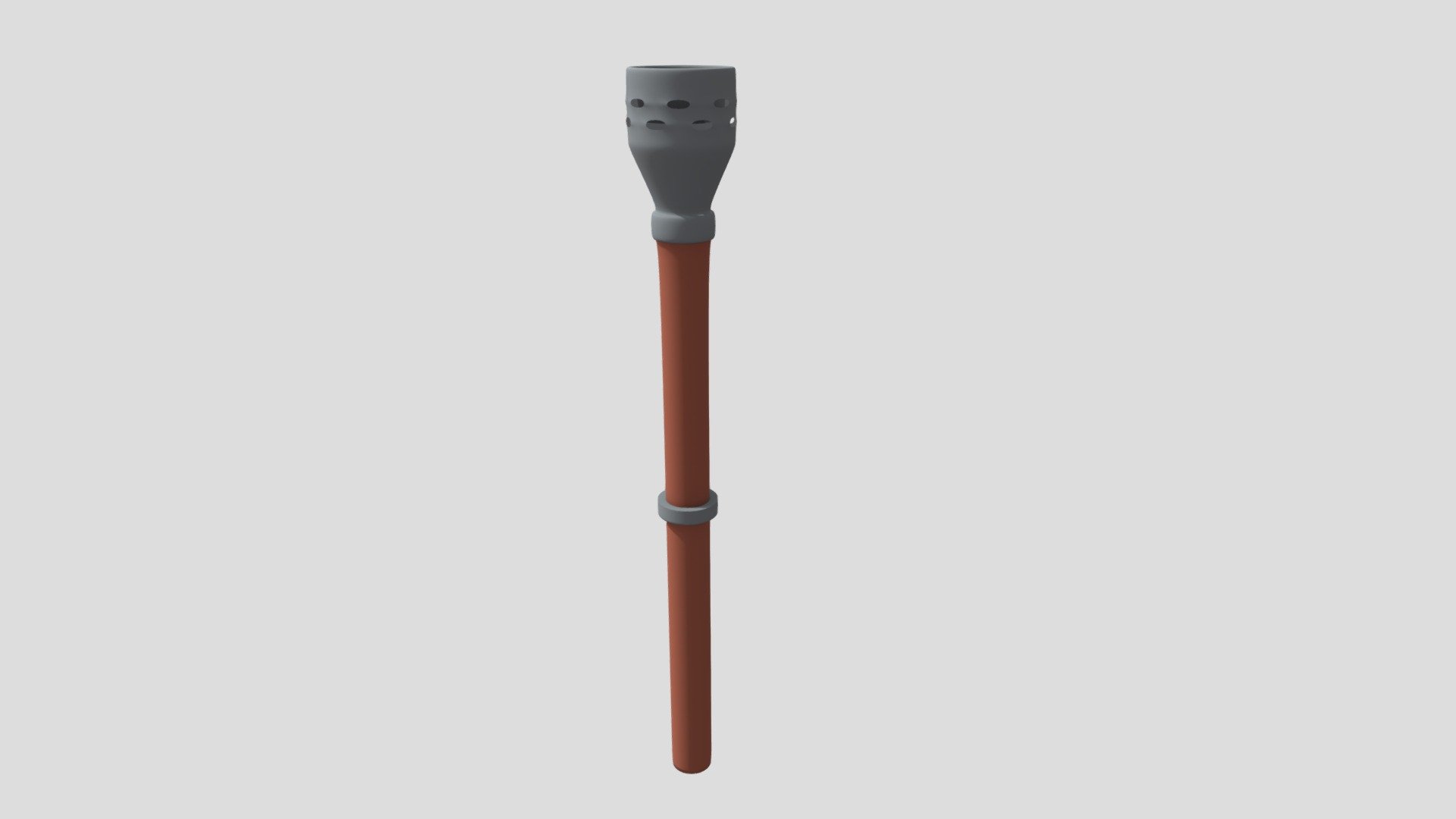 cartoon torch 3d model