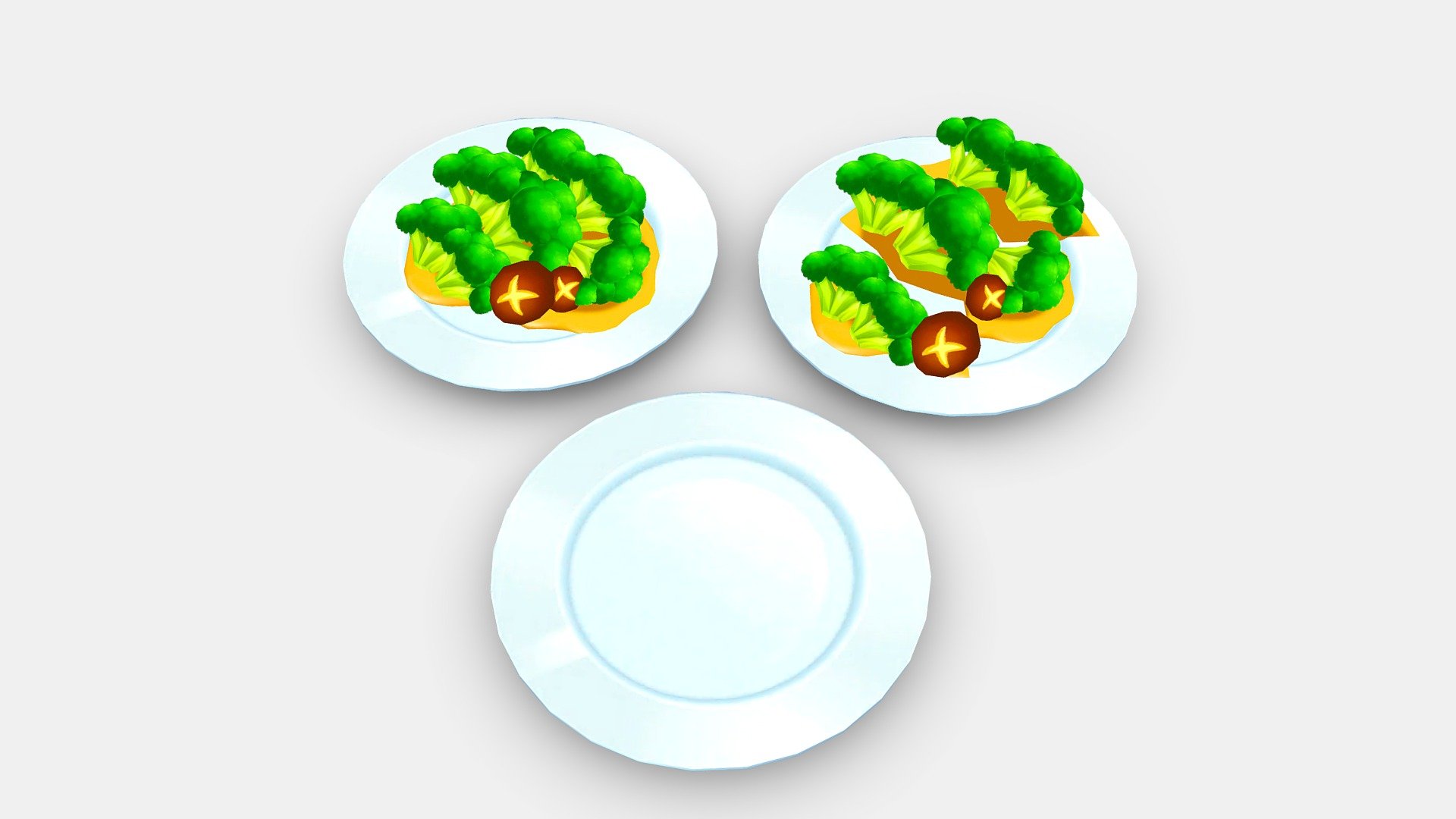 Cartoon Food 3d model