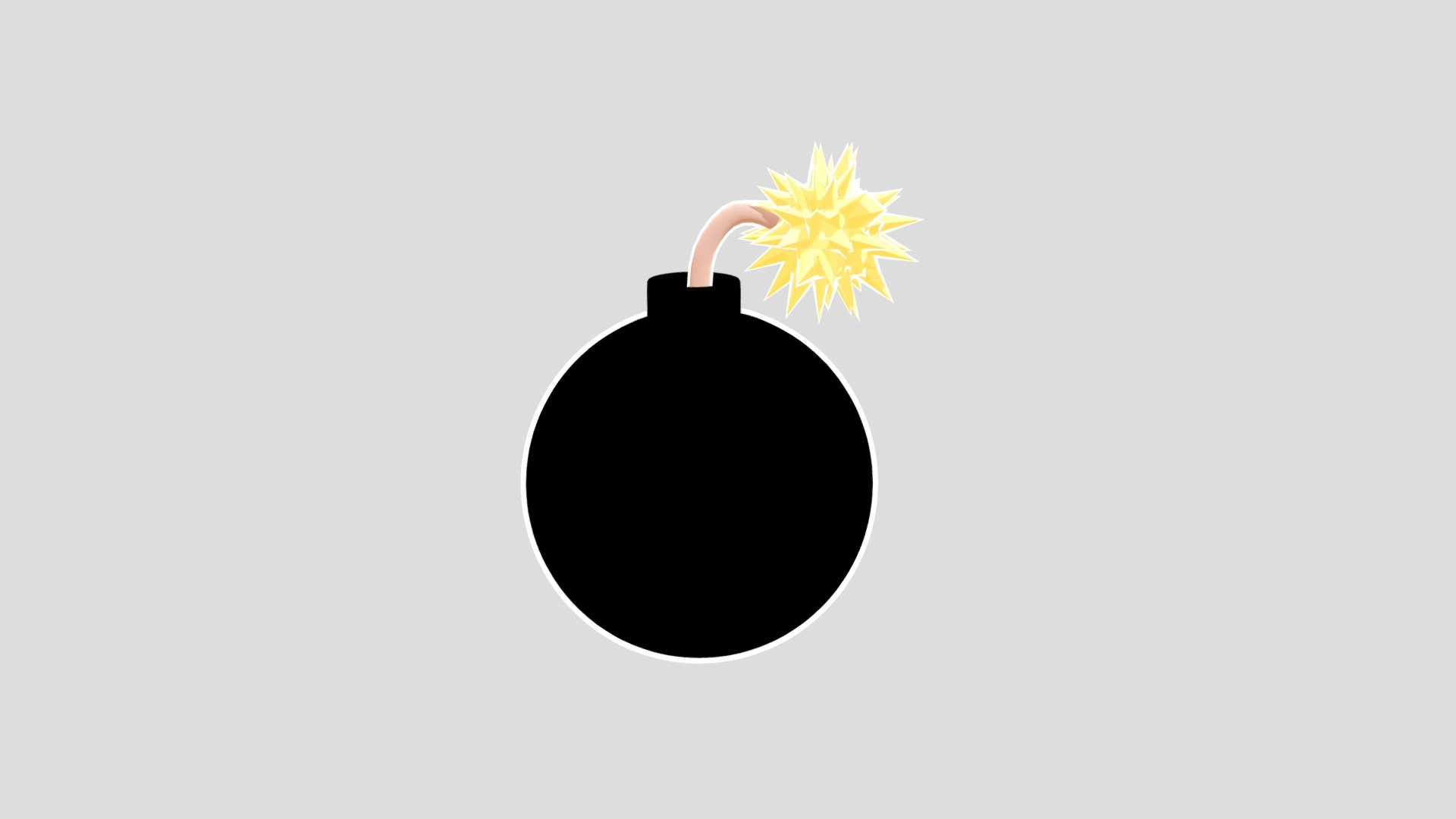 Cartoon Bomb💣 3d model