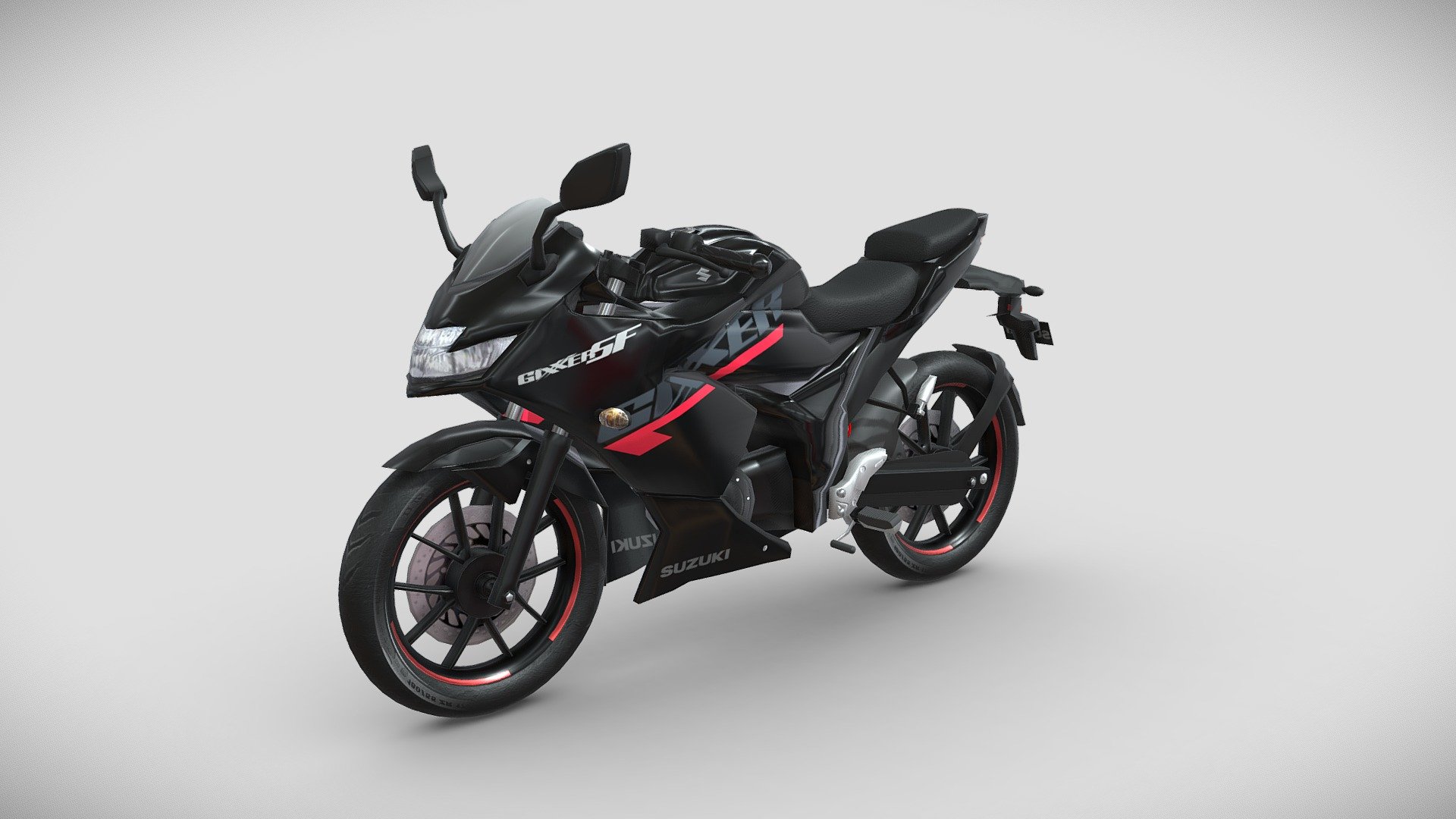 Suzuki Gixxer Sf 3d model