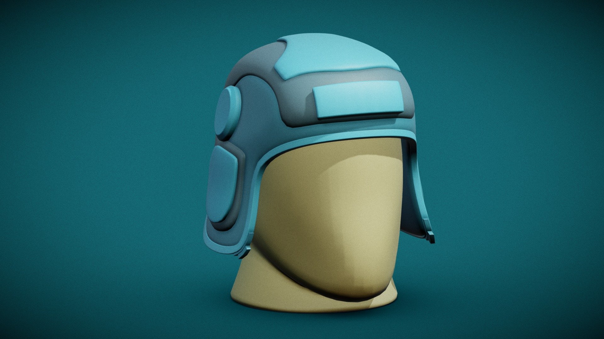 Stylized Cartoon Helmet (base) 3d model