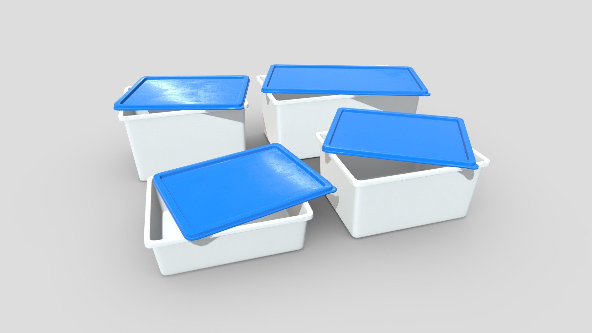 Food Container Pack 3d model