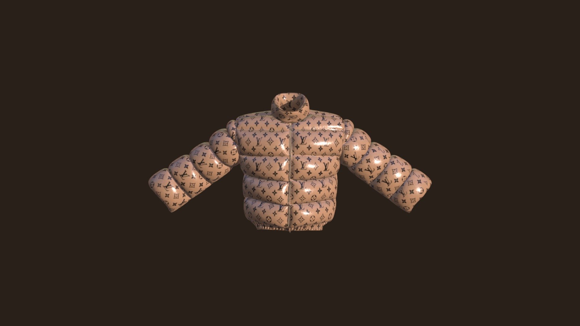 Louis Vuitton jacket cartoon By Artistrya 3d model