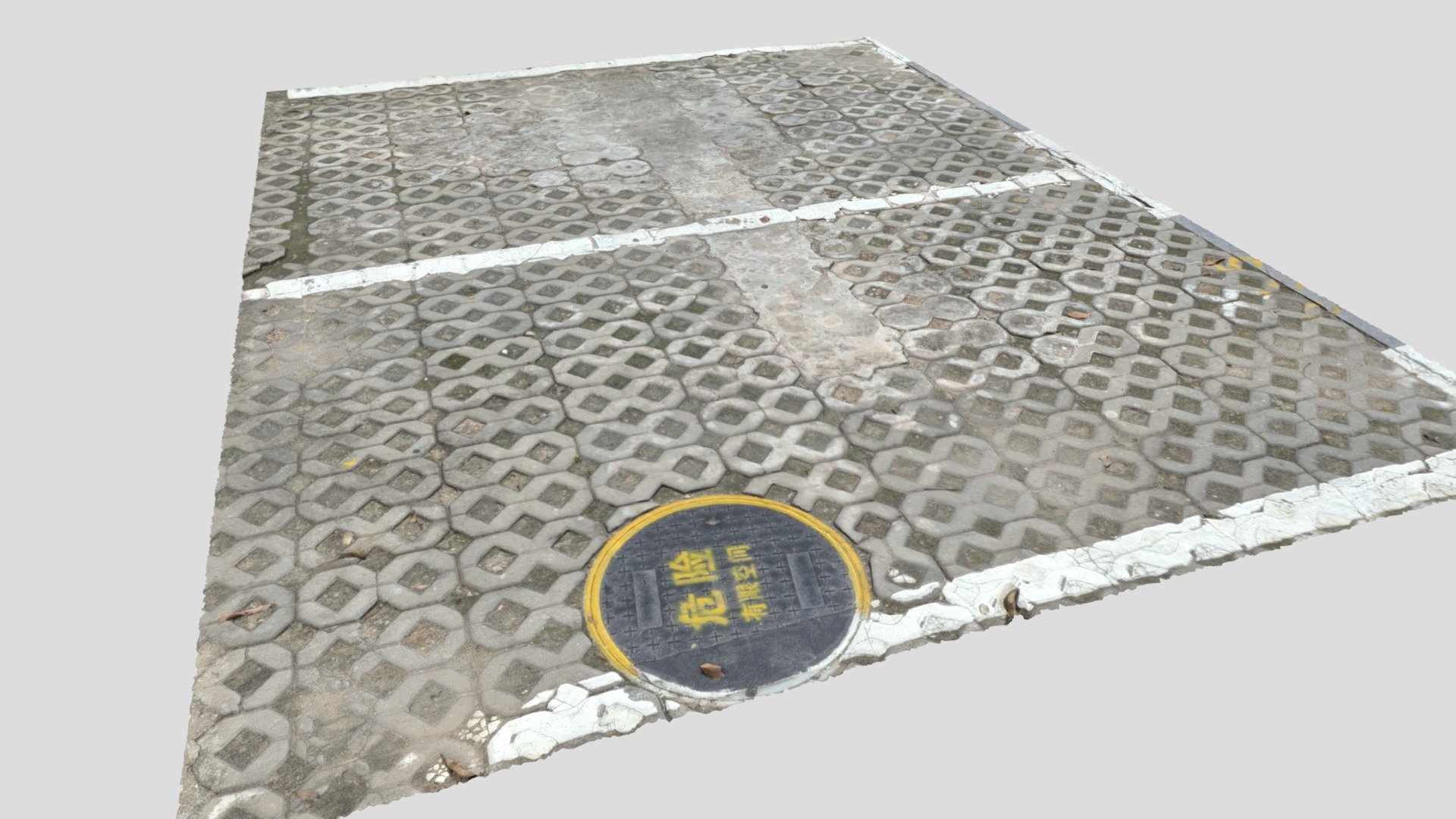 Ground Bricks 05 3d model