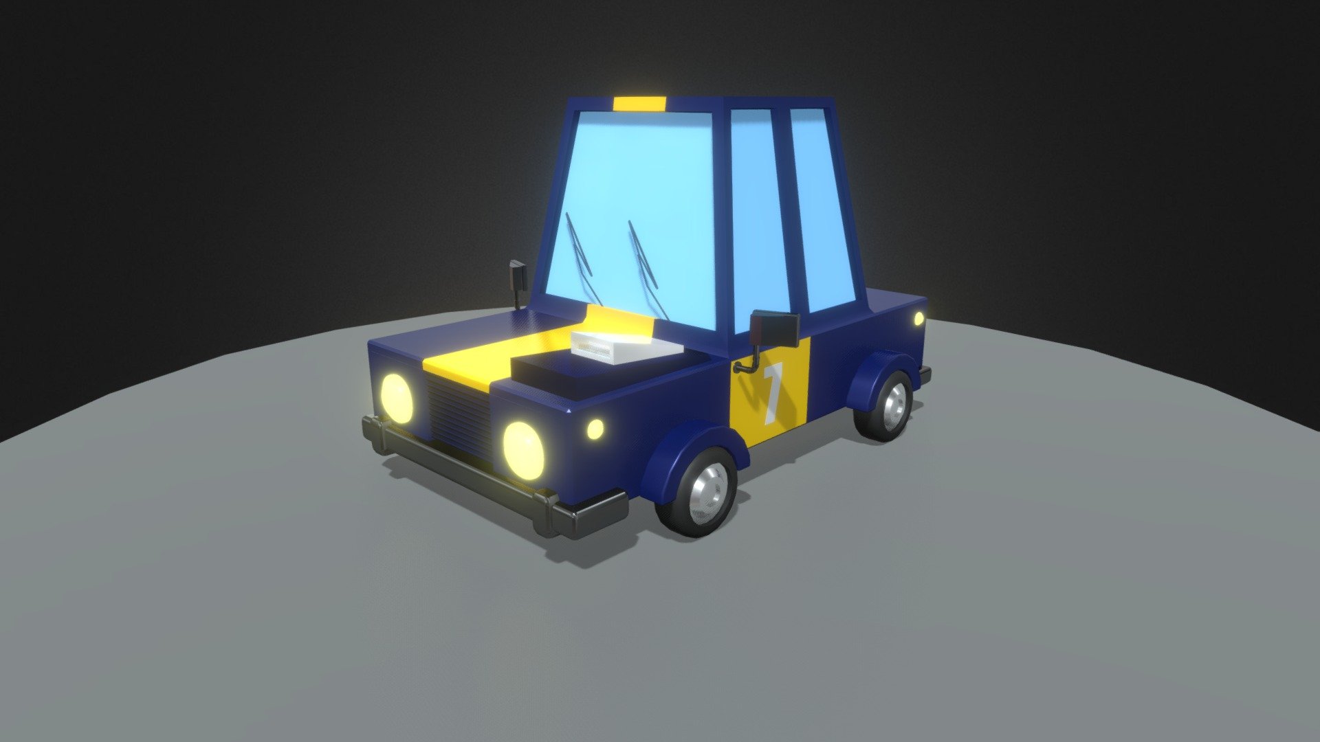 Carro Cartoon 3d model