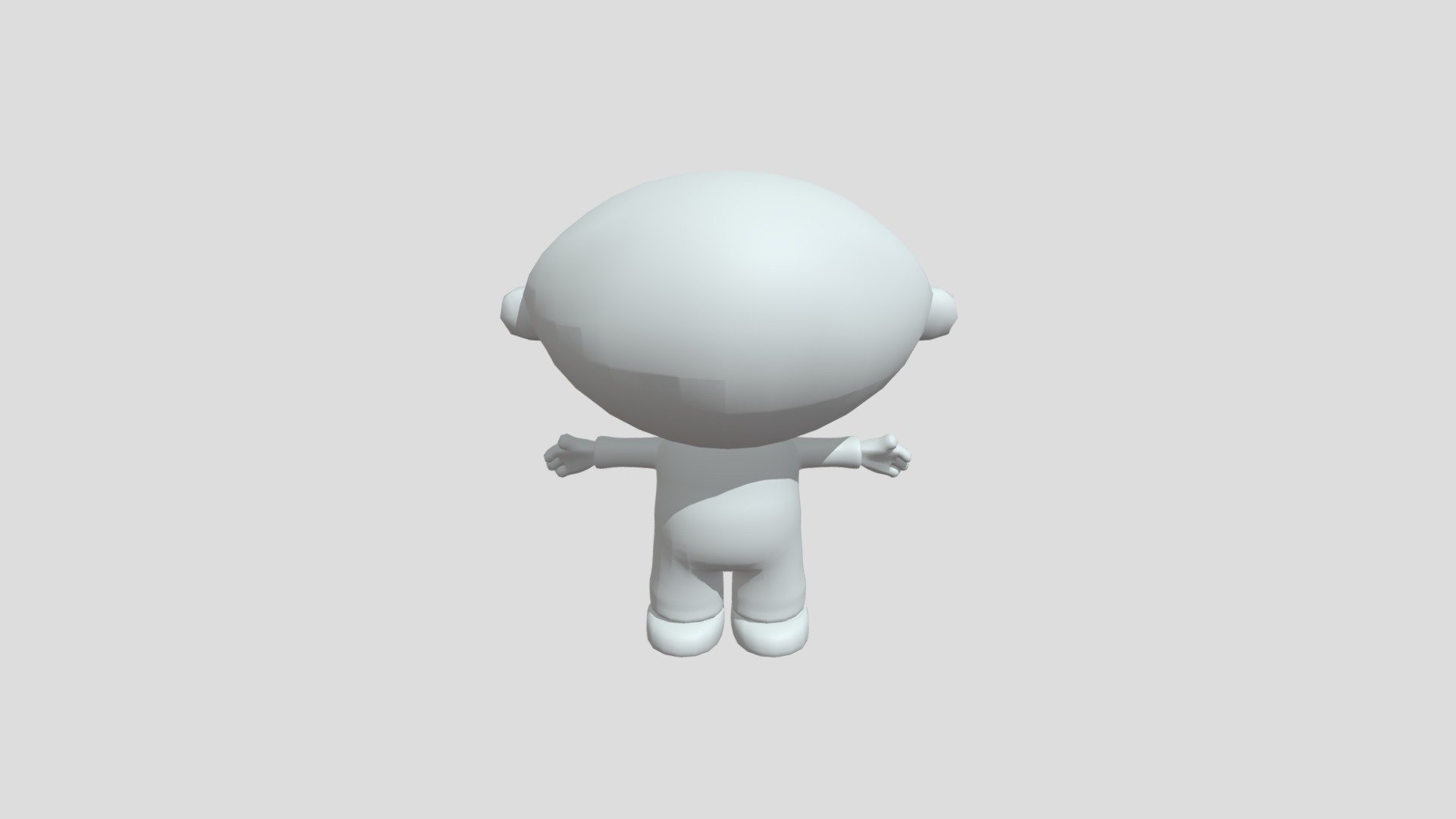 Steinmetz Cartoon Character WIP 3d model