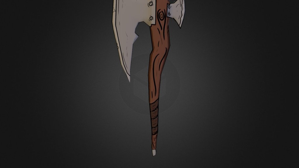 Cartoon Axe 3d model