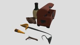 Assets Piratas Cartoon/ Low Poly