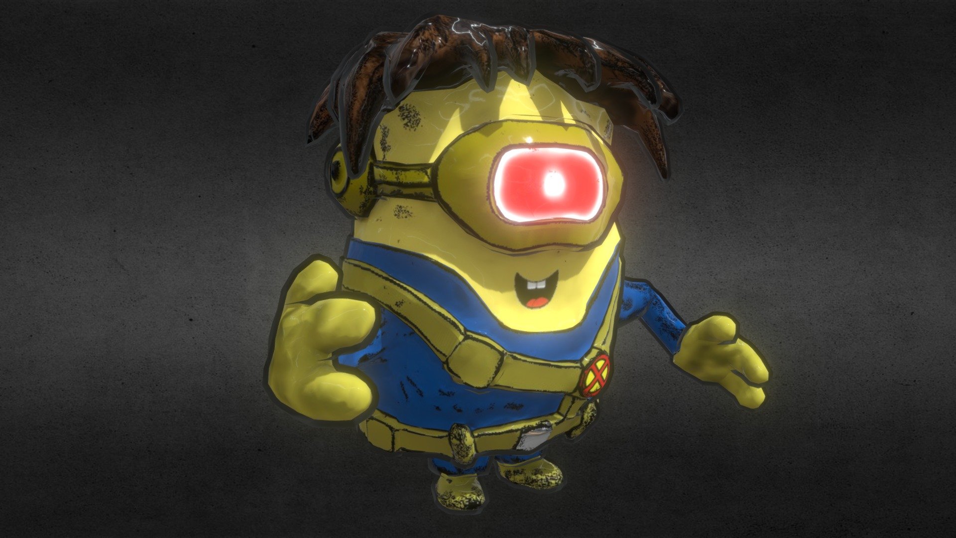 Cartoon Cyclops 3d model