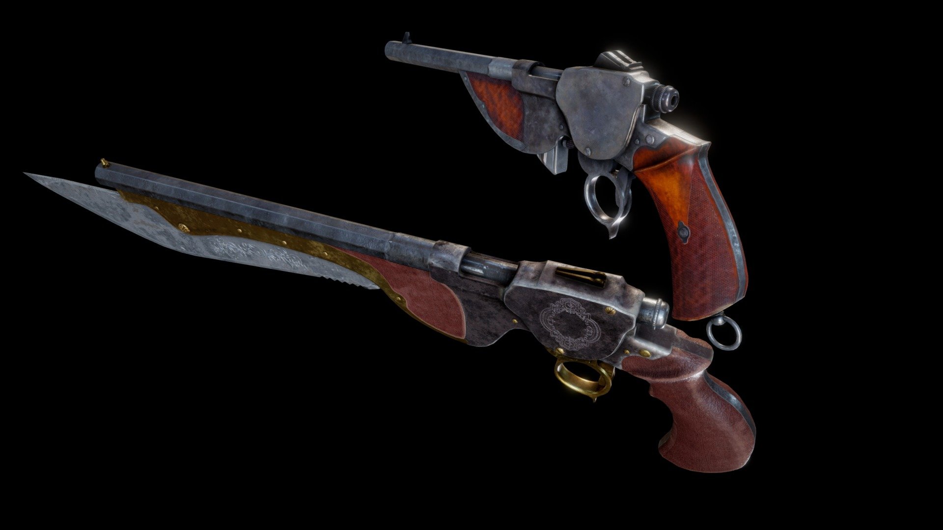 Bittner M1896 2 versions 3d model