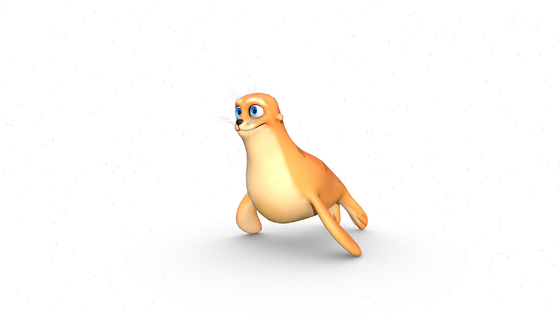 Cartoon Seal 3d model