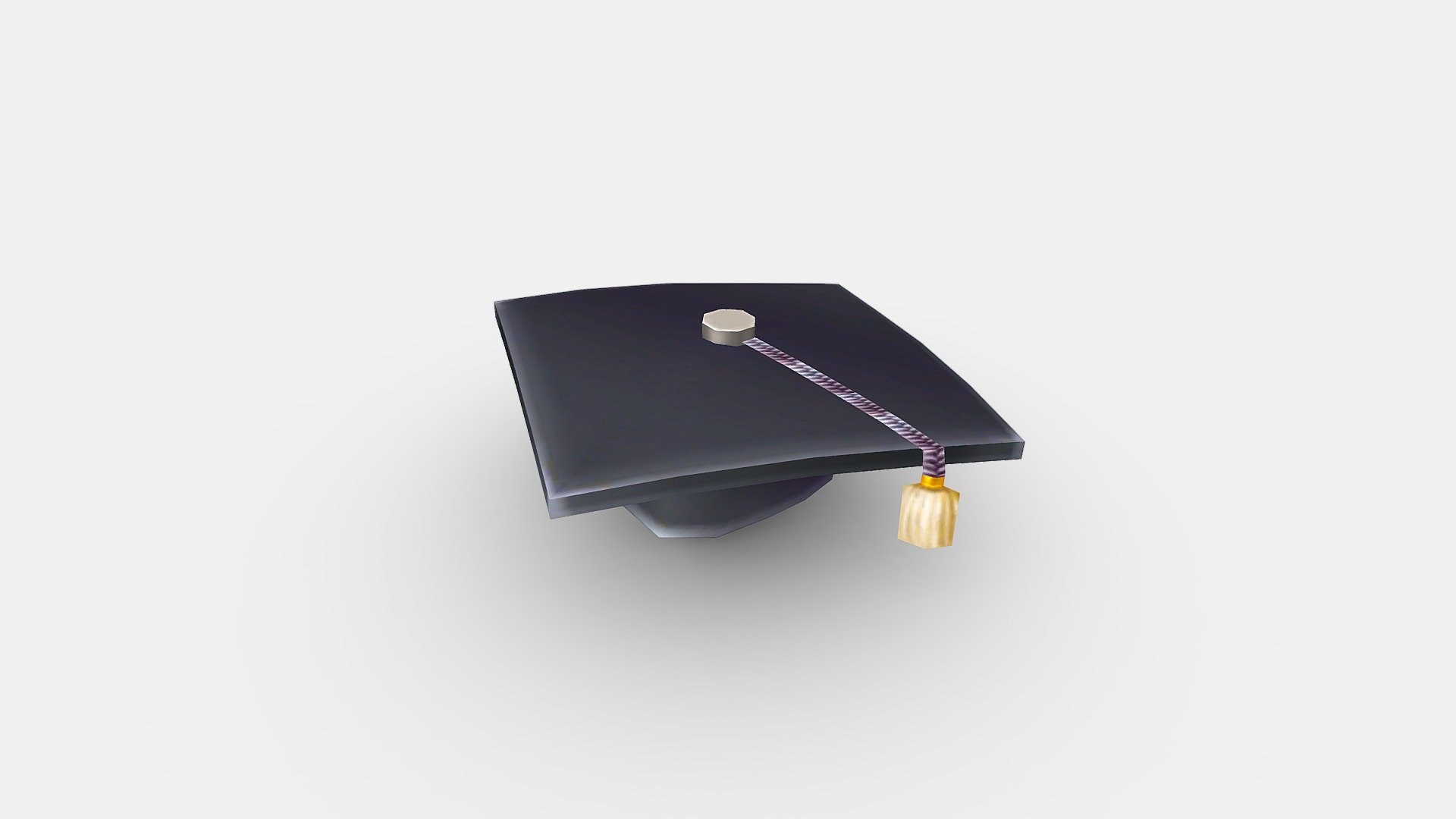 Cartoon graduation cap 3d model