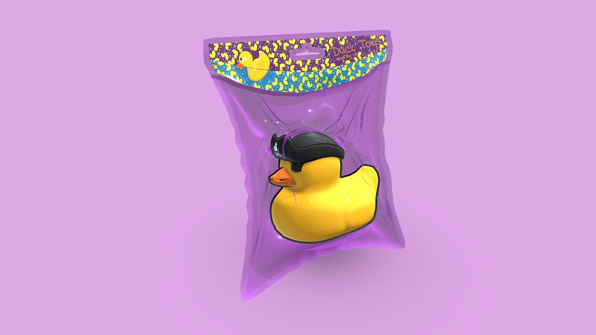 Cartoon Rubber Duck 3d model