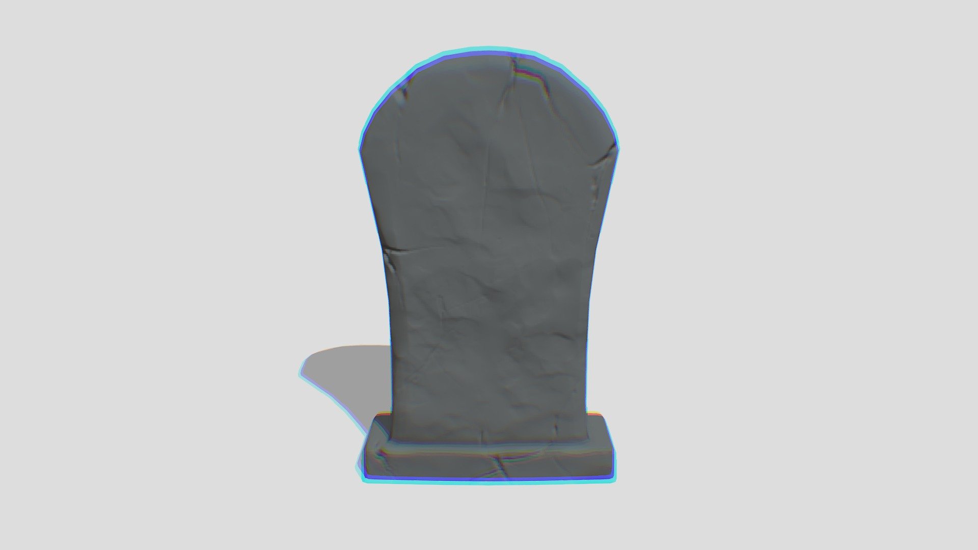 Tombstone cartoon 3d model